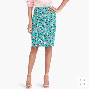 J. Crew printed pencil skirt